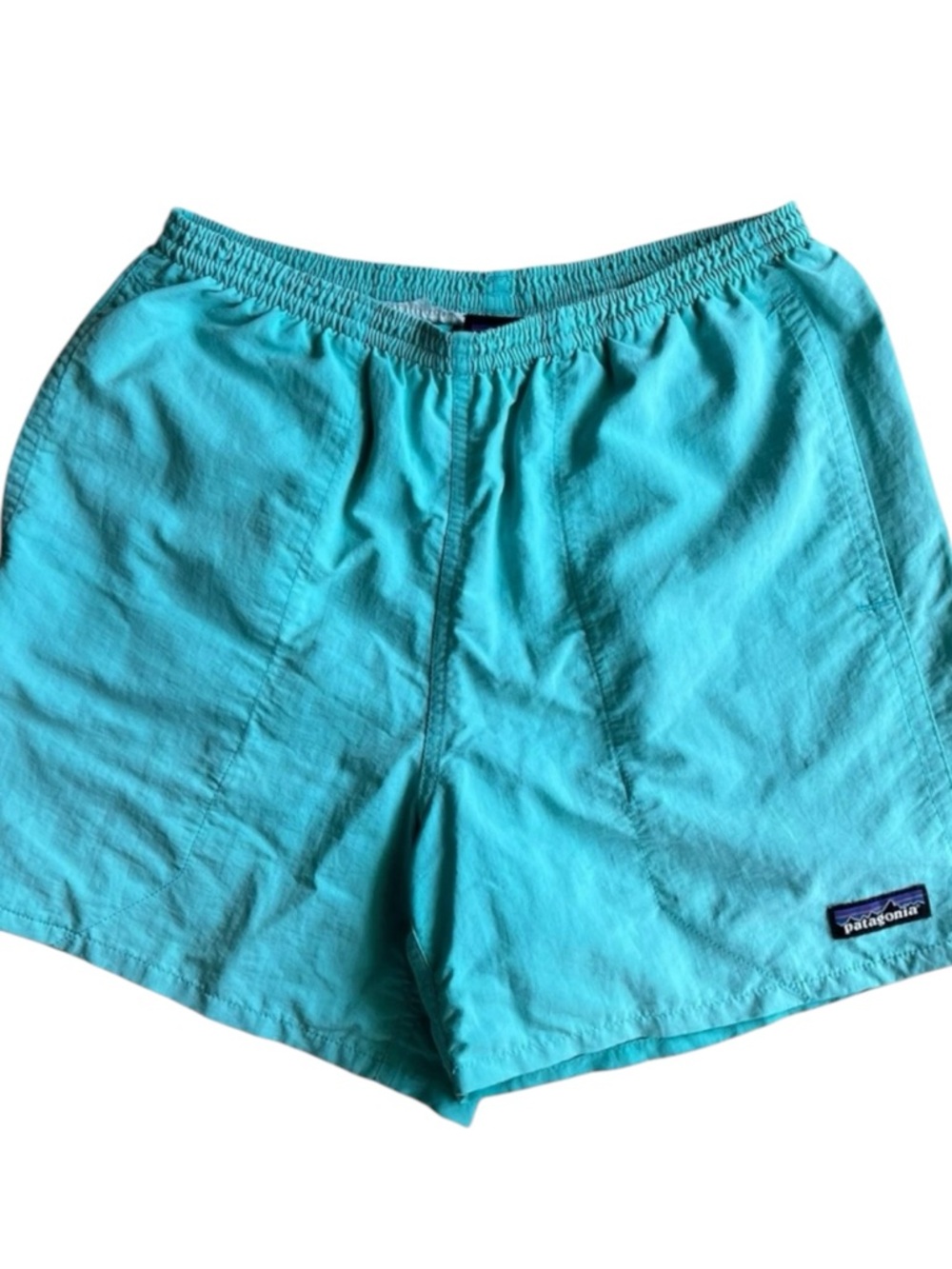 🤠 SOLD 🤠 $18 Patagonia Baggies Men Shorts Size XS Blue Teal Nylon 5” Inseam